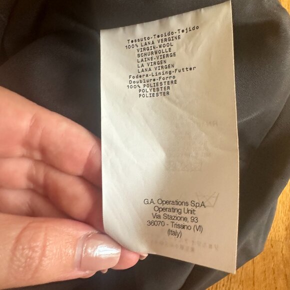 Armani Short Sleeve, Black, Wool, Sheath Midi Dress, size 6 - Picture 12 of 12